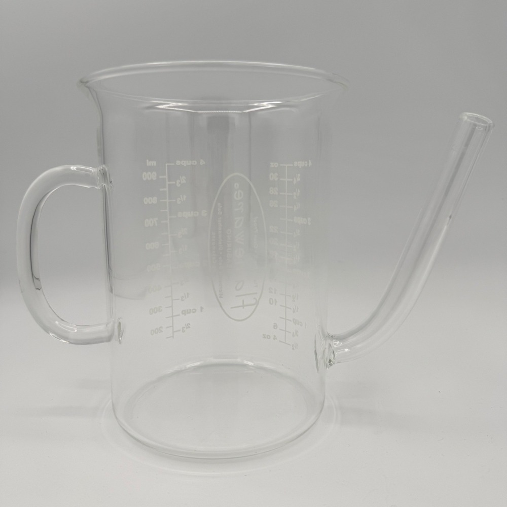 Catamount Flameware Glass Fat Separator Measuring Cup 4 Cup 32 oz Clear Spout - Picture 4 of 6